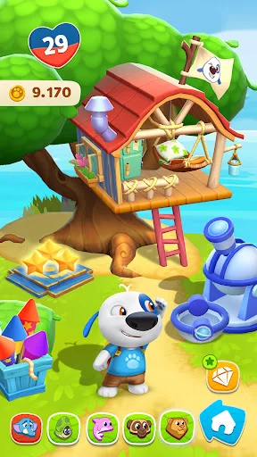 ดาวน์โหลด My Talking Hank: Islands ล่าสุด – เกมเลี้ยงสัตว์แสนสนุกฟรี - Screenshot 10