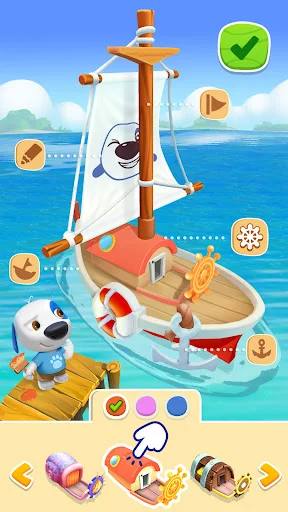 ดาวน์โหลด My Talking Hank: Islands ล่าสุด – เกมเลี้ยงสัตว์แสนสนุกฟรี - Screenshot 6