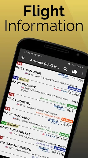 ดาวน์โหลด Fort Lauderdale Flights ล่าสุด – ตรวจสอบสถานะเที่ยวบินฟรี - Screenshot 1