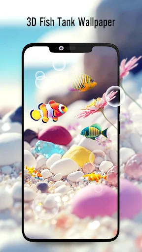 ดาวน์โหลด Fish On Screen 3D Wallpaper ล่าสุด – วอลเปเปอร์ปลาเคลื่อนไหวฟรี - Screenshot 1