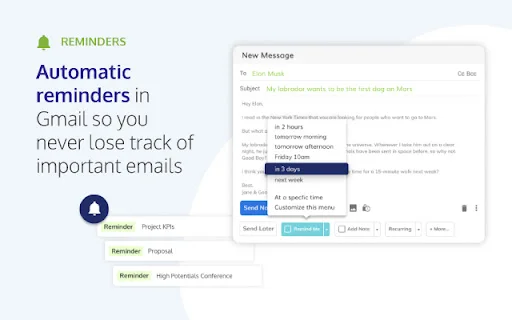 ดาวน์โหลด Right Inbox สำหรับ Gmail – เพิ่มประสิทธิภาพการทำงานและอีเมลอัตโนมัติ - Screenshot 2