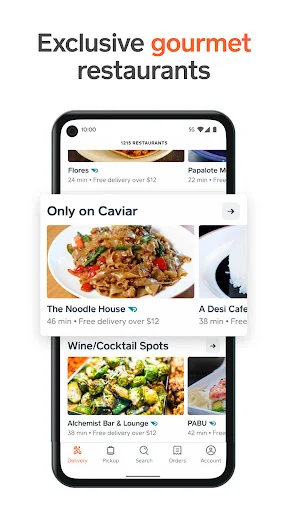 ดาวน์โหลด Caviar – สั่งอาหารเดลิเวอรีร้านดังระดับพรีเมียมล่าสุดฟรี - Screenshot 5