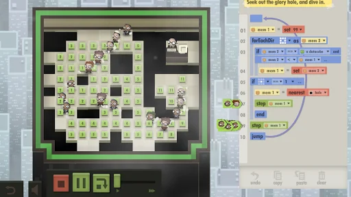 ดาวน์โหลด 7 Billion Humans สำหรับ Android – เกมฝึกเขียนโปรแกรมสุดท้าทาย - Screenshot 3