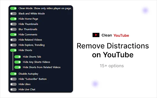 ดาวน์โหลด Clean YouTube ล่าสุด – บล็อก Shorts และซ่อนคอมเมนต์ฟรี - Screenshot 2