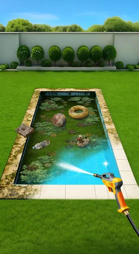ดาวน์โหลด Lawn Care ASMR Cleaning ล่าสุด – เกมทำความสะอาดสนามหญ้าฟรี - Screenshot 8