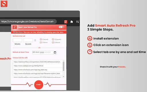 ดาวน์โหลด Smart Auto Refresh ล่าสุด – รีเฟรชหน้าเว็บอัตโนมัติฟรี - Screenshot 2