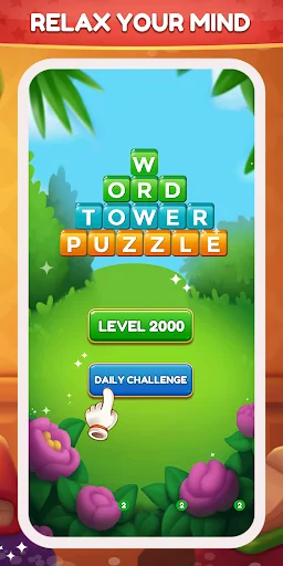 ดาวน์โหลด Word Tower – Premium Puzzle ล่าสุด เกมคำศัพท์ฝึกสมองฟรี - Screenshot 1