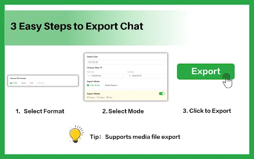 Free WhatsApp Chat Export – ส่งออกแชทและรายชื่อเบอร์ WhatsApp ฟรี - Screenshot 2