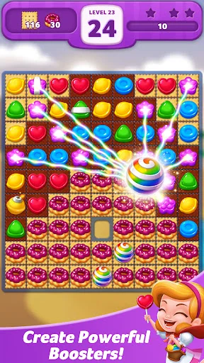 ดาวน์โหลด Lollipop: Sweet Taste Match 3 ล่าสุด – เกมเรียงลูกกวาดฟรี - Screenshot 21