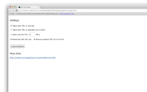Bulk URL Opener – เปิดหลายลิงก์พร้อมกันในคลิกเดียว ใช้งานฟรี - Screenshot 2