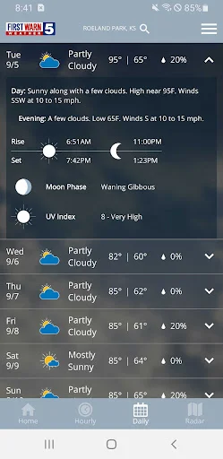 ดาวน์โหลด KCTV5 First Warn 5 Weather ล่าสุด – เช็คสภาพอากาศแม่นยำฟรี - Screenshot 3