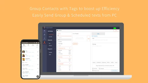 ดาวน์โหลด TexTory CRM ล่าสุด – จัดการ SMS และประวัติลูกค้าฟรี - Screenshot 9