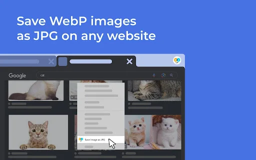 Convert WebP to JPG: ส่วนขยายเบราว์เซอร์แปลงไฟล์รูปภาพฟรี - Screenshot 2