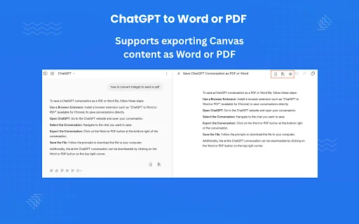ดาวน์โหลด ChatGPT to Word or PDF – แปลงบทสนทนาเป็นเอกสารได้ในคลิกเดียว - Screenshot 5