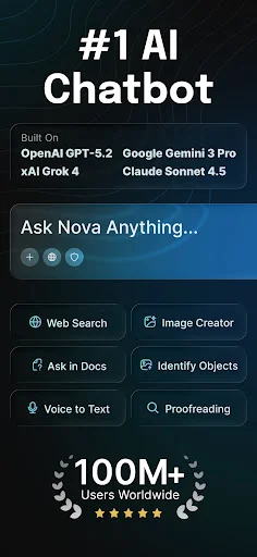 ดาวน์โหลด AI Chatbot – Nova ล่าสุด – ผู้ช่วยอัจฉริยะใช้งานง่าย ฟรี - Screenshot 1
