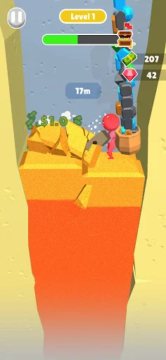 ดาวน์โหลด Dig Gem Mining! เกมขุดเหมืองสุดสนุก ล่าสมบัติฟรีบนมือถือ - Screenshot 3