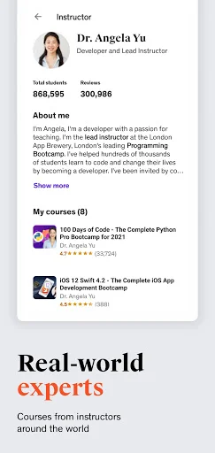 ดาวน์โหลด Udemy – คอร์สเรียนออนไลน์ พัฒนาทักษะ AI และเขียนโปรแกรม ฟรี - Screenshot 3