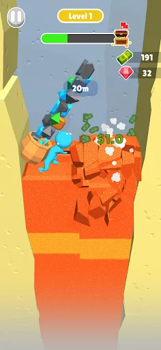 ดาวน์โหลด Dig Gem Mining! เกมขุดเหมืองสุดสนุก ล่าสมบัติฟรีบนมือถือ - Screenshot 2