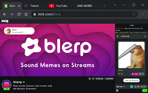 ดาวน์โหลด Blerp ล่าสุด – รวม Soundboard, TTS และ Meme สำหรับไลฟ์สตรีม - Screenshot 1