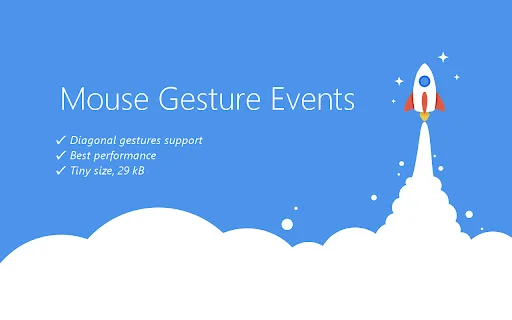 ดาวน์โหลด Mouse Gesture Events สำหรับ Chrome – ควบคุมเบราว์เซอร์ด้วยเมาส์ง่ายๆ ฟรี! - Screenshot 1