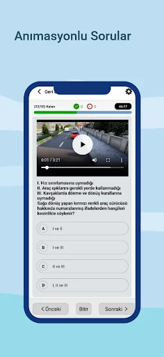 ดาวน์โหลด Ehliyet Sınav Soruları 2026 – เตรียมสอบใบขับขี่ฟรี - Screenshot 8
