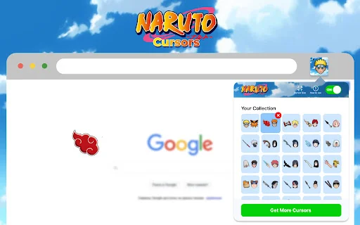 ดาวน์โหลด Naruto Anime Cursors ฟรี – เปลี่ยนเมาส์เป็นนินจาคาถา - Screenshot 1