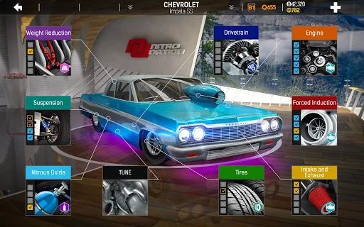 ดาวน์โหลด Nitro Nation: เกมแข่งรถแดร็กสุดมันส์ – ปรับแต่งรถและซิ่งฟรีบนมือถือ - Screenshot 19