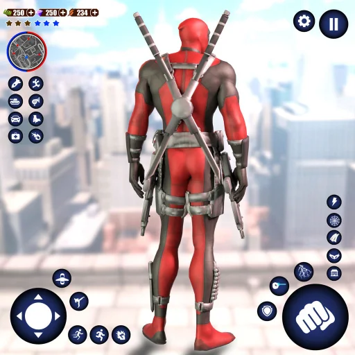 ดาวน์โหลด Miami Rope Hero Spider Games ล่าสุด – สวมบทบาทซูเปอร์ฮีโร่ฟรี