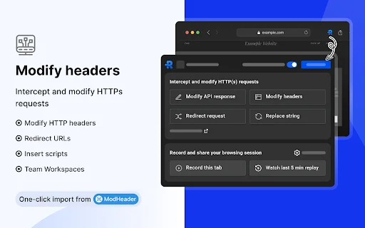 ดาวน์โหลด Requestly ส่วนขยาย Chrome – เครื่องมือจัดการ HTTP และ Mock API ฟรี - Screenshot 2