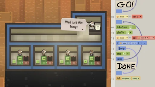 ดาวน์โหลด 7 Billion Humans สำหรับ Android – เกมฝึกเขียนโปรแกรมสุดท้าทาย - Screenshot 20