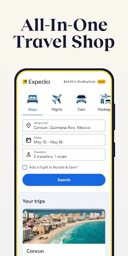ดาวน์โหลดแอป Expedia จองโรงแรม เที่ยวบิน และรถเช่าราคาถูกล่าสุด - Screenshot 1