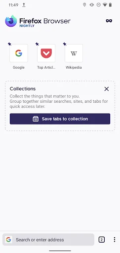 ดาวน์โหลด Firefox Nightly ล่าสุด – เบราว์เซอร์สำหรับนักพัฒนา - Screenshot 1