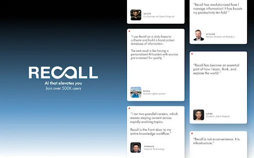 Recall | สร้างคลังความรู้ส่วนตัวด้วย AI อัจฉริยะ ดาวน์โหลดฟรี - Screenshot 5