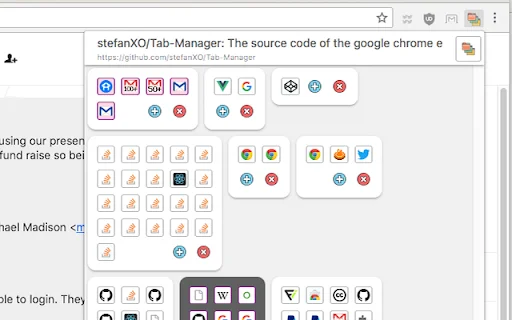 Tab Manager Plus สำหรับ Chrome – จัดการแท็บและหน้าต่างเบราว์เซอร์ให้เป็นระเบียบ - Screenshot 2