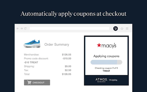 ดาวน์โหลด Atmos™ Rewards Shopping ส่วนขยายเบราว์เซอร์สะสมไมล์ฟรี - Screenshot 3