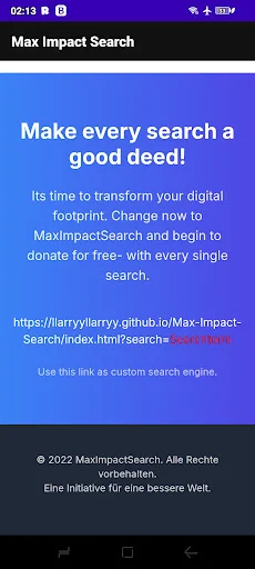 ดาวน์โหลด Max Impact Search Engine ล่าสุด – ค้นหาพร้อมช่วยโลกฟรี - Screenshot 7