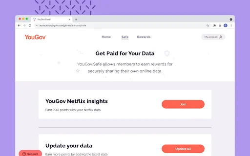 ดาวน์โหลด YouGov Safe ล่าสุด – รับรางวัลจากการแบ่งปันข้อมูลเว็บฟรี - Screenshot 3
