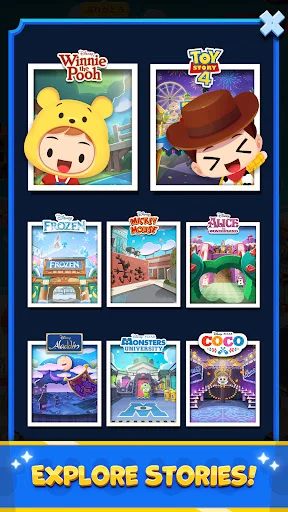 ดาวน์โหลด Disney Pop Town ล่าสุด – เกมจับคู่พัซเซิลแสนสนุกธีมดิสนีย์ฟรี - Screenshot 12