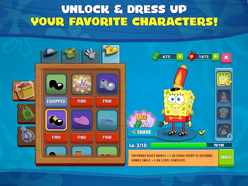 ดาวน์โหลด SpongeBob: Krusty Cook-Off ล่าสุด – เกมทำอาหารสุดสนุก ฟรี - Screenshot 14