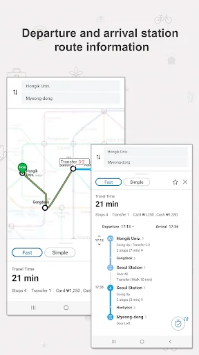 ดาวน์โหลด Seoul Subway – Official แอปนำทางรถไฟใต้ดินโซลล่าสุด - Screenshot 14