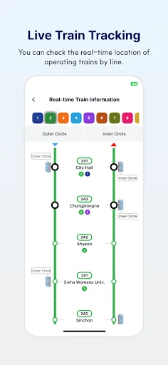 ดาวน์โหลด Seoul Subway – Official แอปนำทางรถไฟใต้ดินโซลล่าสุด - Screenshot 4