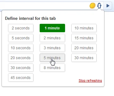 ดาวน์โหลด Page Refresh ล่าสุด – รีเฟรชหน้าเว็บอัตโนมัติฟรี - Screenshot 1