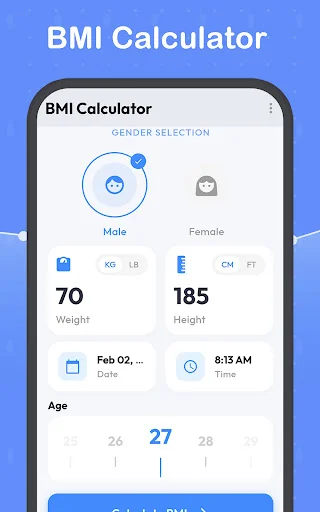 ดาวน์โหลด BMI Calculator-Weight record ล่าสุด – คำแนะนำด้านสุขภาพและฟิตเนสอัจฉริยะฟรี - Screenshot 17