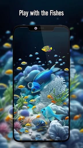 ดาวน์โหลด Fish On Screen 3D Wallpaper ล่าสุด – วอลเปเปอร์ปลาเคลื่อนไหวฟรี - Screenshot 2