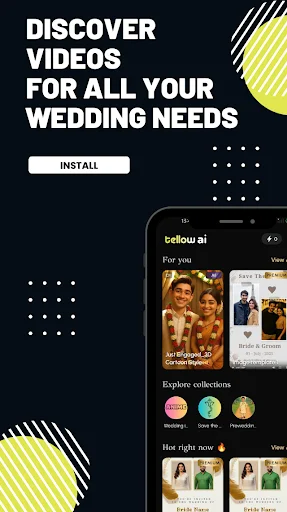 ดาวน์โหลด Tellow AI: Invitation Video ล่าสุด – สร้างวิดีโอเชิญงานแต่งงานฟรี - Screenshot 1