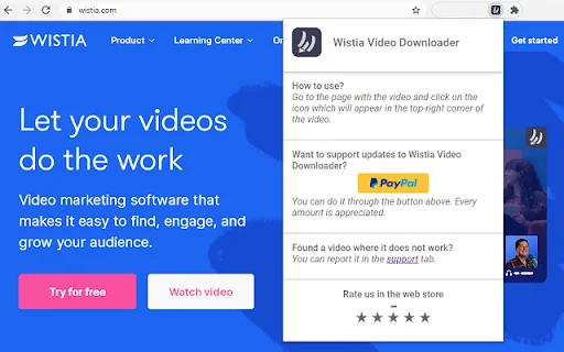 ดาวน์โหลดวิดีโอ Wistia ฟรี – เครื่องมือบันทึกวิดีโอคุณภาพสูง - Screenshot 3
