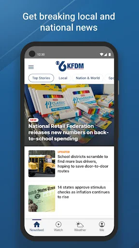 ดาวน์โหลด KFDM News 6 ล่าสุด – ข่าวท้องถิ่นและพยากรณ์อากาศฟรี - Screenshot 1