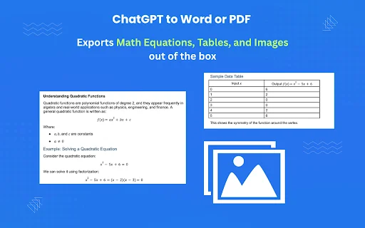 ดาวน์โหลด ChatGPT to Word or PDF – แปลงบทสนทนาเป็นเอกสารได้ในคลิกเดียว - Screenshot 1