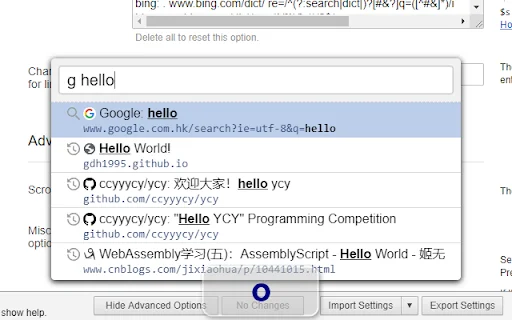 ดาวน์โหลด Vimium C – บราวเซอร์ผ่านคีย์บอร์ดที่รวดเร็วและทรงพลัง - Screenshot 2