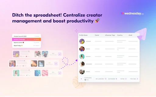 ดาวน์โหลด Influencer Analytics by Wednesday – เครื่องมือวิเคราะห์อินฟลูเอนเซอร์ฟรี - Screenshot 4